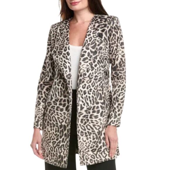 Cabi Women's Leopard Print Sophia Longline Blazer Jacket Size XS 4602 - Picture 1 of 7